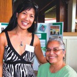 CChar Ravel, president of Kaua'i Health & Wellness Association, and Fran Becker
