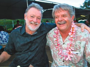 Larry Wilhelm and Tom French, program director for Children's Justice