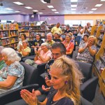 Audience members at Frazierâ€™s book signing.
