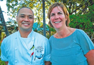Chef Romel Begonia and Marisa Hurley