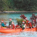Santa and his elves from Niumalu Canoe Club