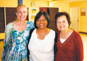 Brenda Biehler, Marly Madayag and Edna Holdman