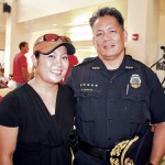 Lianne Parongao and assistant chief Ale Quibilan