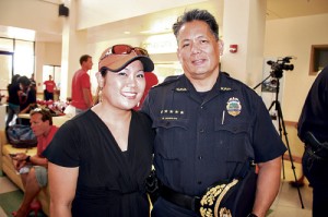Lianne Parongao and assistant chief Ale Quibilan